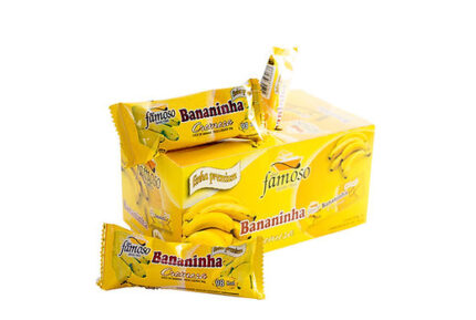 Bananinha tradicional cremosa caixa c/24 unid de 30 gr - Famoso